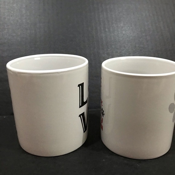 Pet Lover Coffee Tea Mugs Lot of 2 Ceramic 12oz - Picture 10 of 12